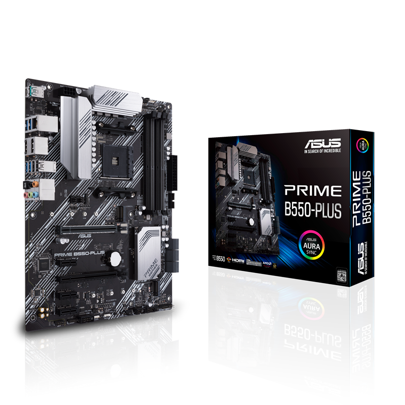 Материнская плата ASUS PRIME B550-PLUS, AM4, AMD B550, ATX, DDR4