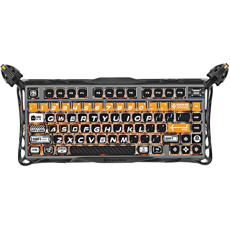 Клавиатура Gravastar Mercury K1 Pro BO BLK, USB-C, Bluetooth, радиоканал, механические, чёрный