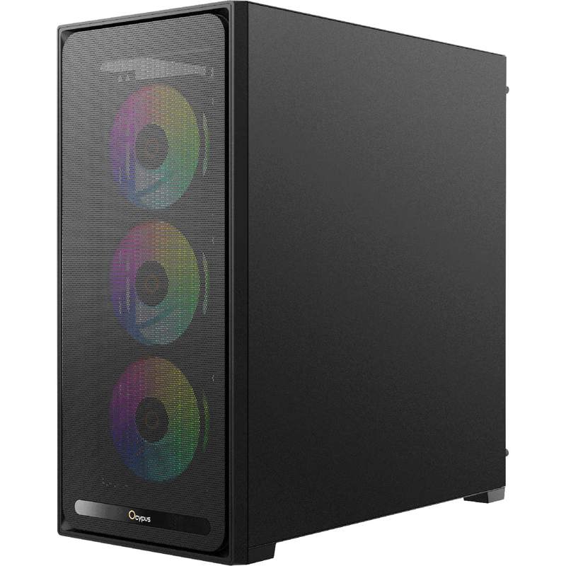 Корпус для ПК Ocypus Delta C70 BK ARGB, Midi Tower, чёрный, под ATX, E-ATX, mATX, Mini-ITX, фото 3