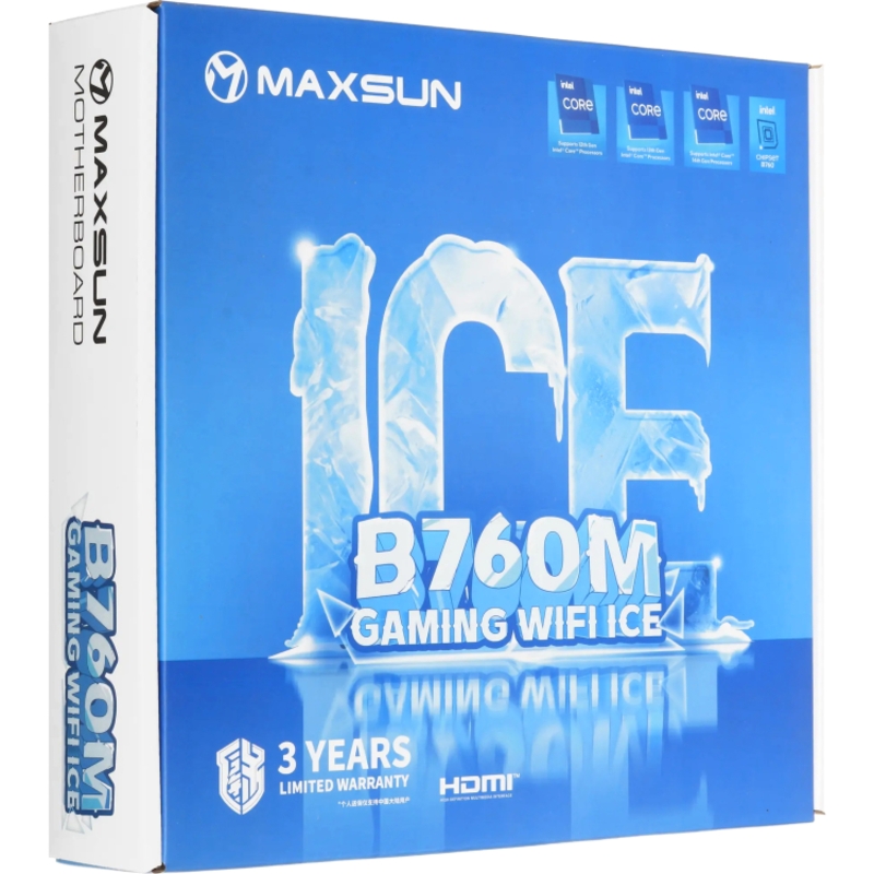 Материнская плата Maxsun MS-B760M WIFI ICE, LGA1700, Intel B760, Micro-ATX, DDR4, фото 8