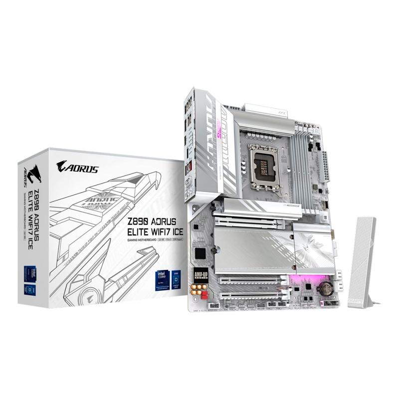 Материнская плата Gigabyte Z890M A ELITE WF7 ICE, LGA1851, Intel Z890, Micro-ATX, DDR5