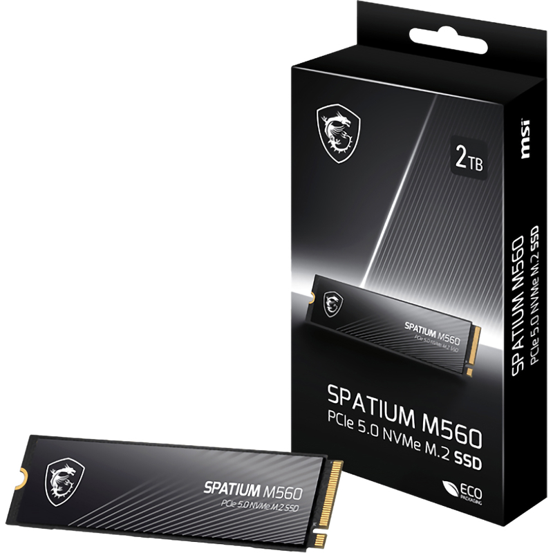 Твердотельный накопитель MSI SSD SPATIUM M560, 2 ТБ, 3D TLC, чтение 10300 МБ/с, 1200 ТБ, фото 7
