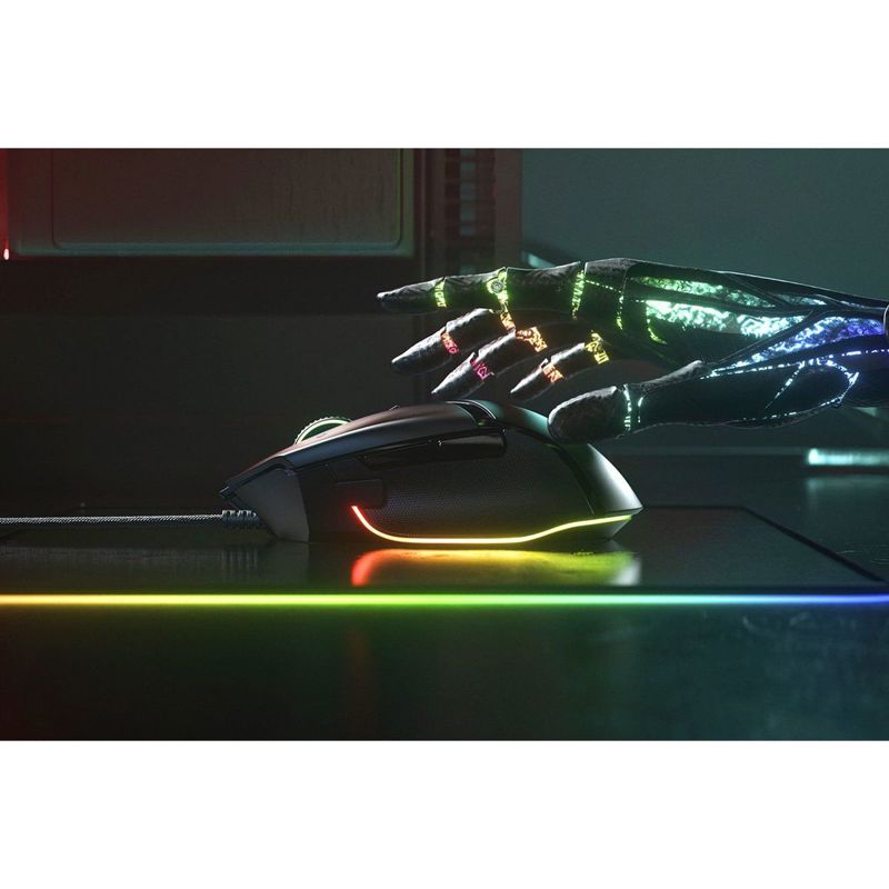 Мышь Razer Basilisk V3 35K, проводное подключение, USB-C, 35000 dpi, чёрный, подсветка, фото 6