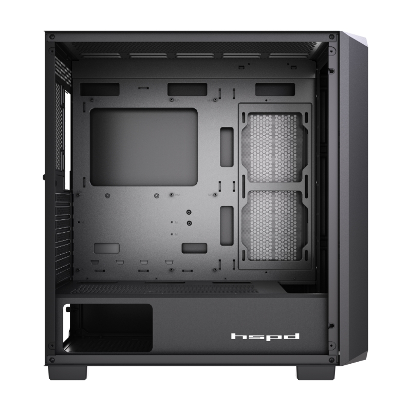 Корпус для ПК Hspd F750, Midi Tower, чёрный, под ATX, mATX, Mini-ITX, фото 3