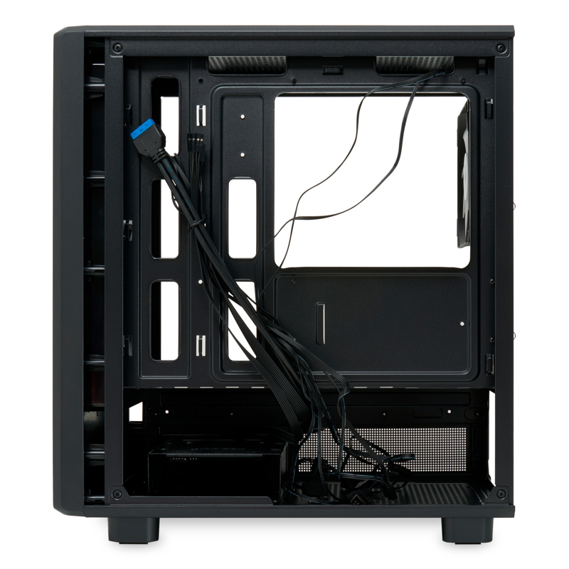 Корпус для ПК Hspd M310, Mini Tower, чёрный, под mATX, Mini-ITX, материал закалённое стекло, сталь, фото 7