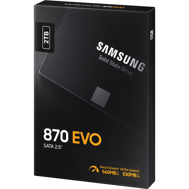 Твердотельный накопитель Samsung SSD 870 EVO, 2 ТБ, 3D MLC, чтение 560 МБ/с, 1200 ТБ, фото 9