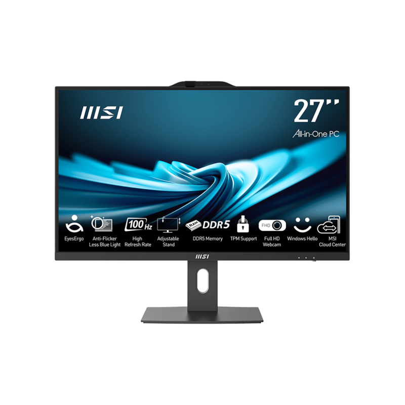 Моноблок MSI PRO AP272P 14M-630XRU, Core i3-14100, 8 ГБ ОЗУ, 512 ГБ, 27 дюймов