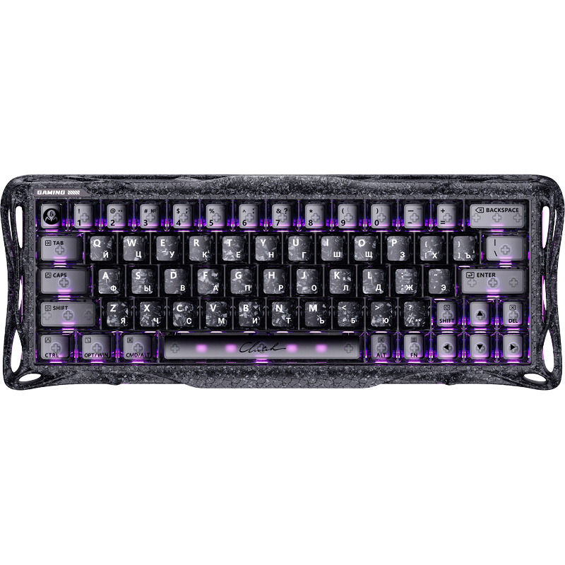 Клавиатура Gravastar Mercury V60Pro CF BLK RU, белый