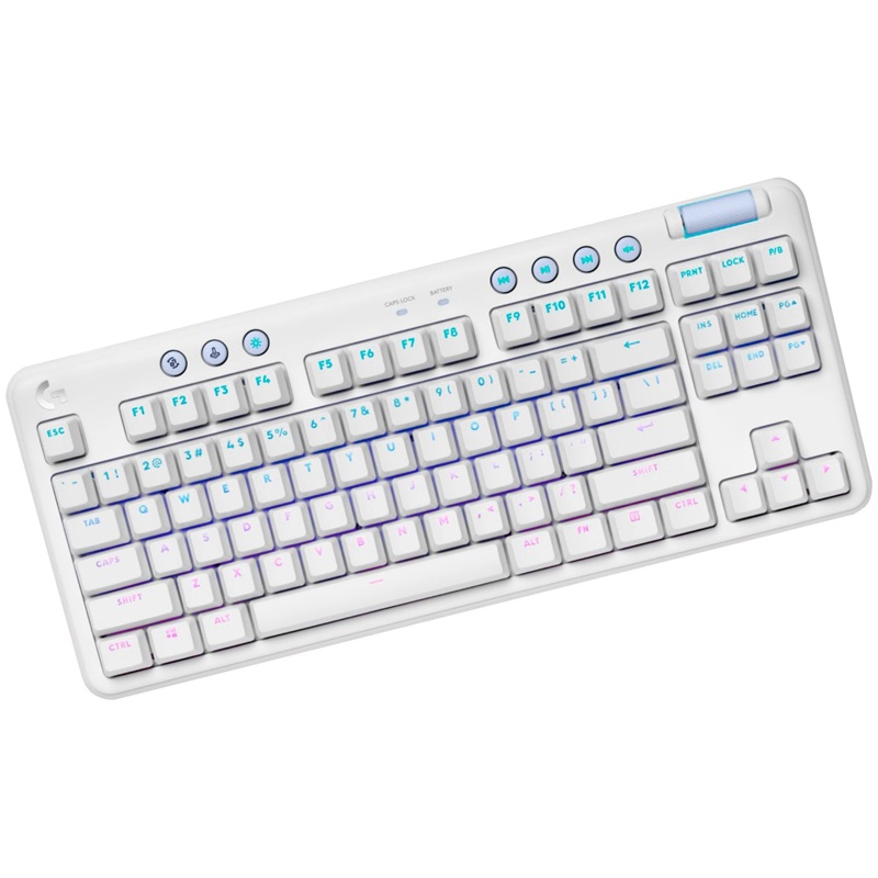 Клавиатура Logitech G715 TKL Tactile LIGHTSPEED RGB OFF, проводное подключение, USB-C, механические, белый, фото 32