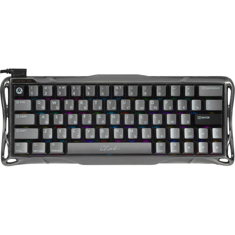 Клавиатура Gravastar Mercury V60Pro XTAL BLK RU, белый