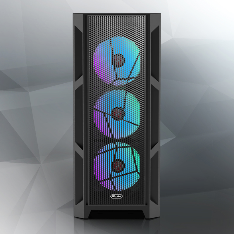 Корпус для ПК Raijintek ARCADIA III-MS4, Midi Tower, чёрный, под ATX, mATX, Mini-ITX, подсветка ARGB, фото 8