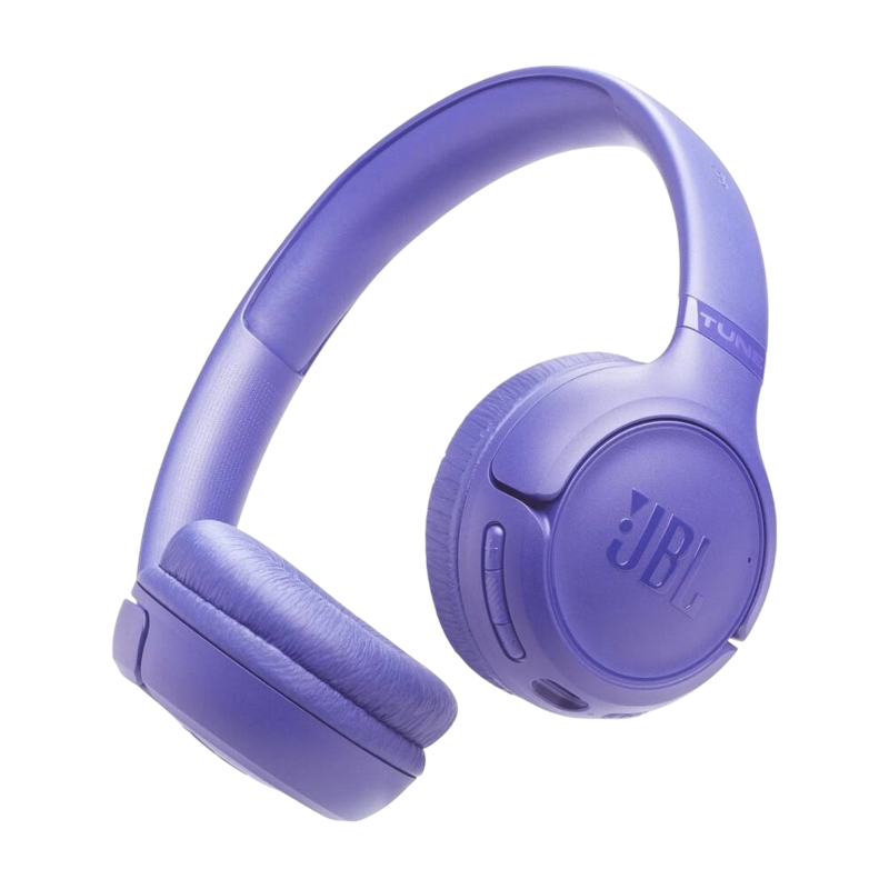 Наушники JBL T530BT, Bluetooth 6.0, USB Type-C, накладные, фиолетовый, крепление оголовье