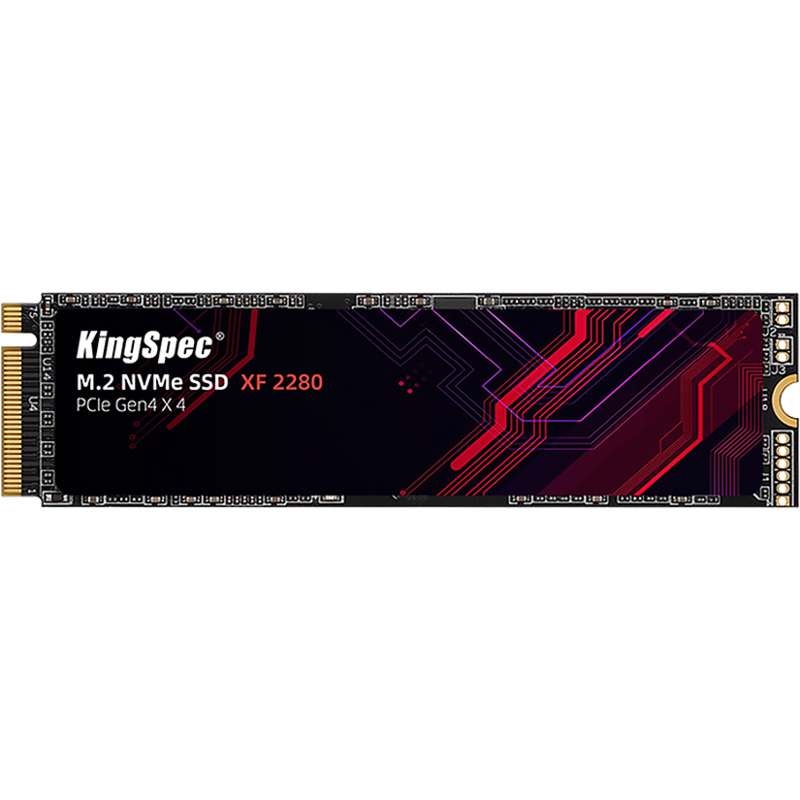 Твердотельный накопитель Kingspec SSD XF-512 2280, 512 ГБ, 3D NAND, чтение 4900 МБ/с, 600 ТБ