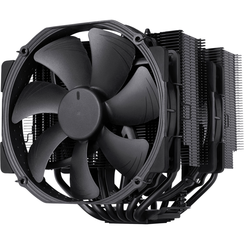 Кулер для процессора Noctua NH-D15 chromax.black, до 183 Вт, вентилятор 140 мм, шум 24.6 дБА