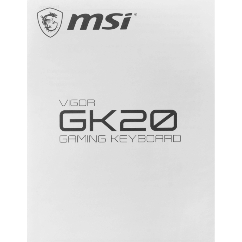 Клавиатура MSI VIGOR GK20 RU, проводное подключение, USB-A, мембранные, чёрный, подсветка, фото 15