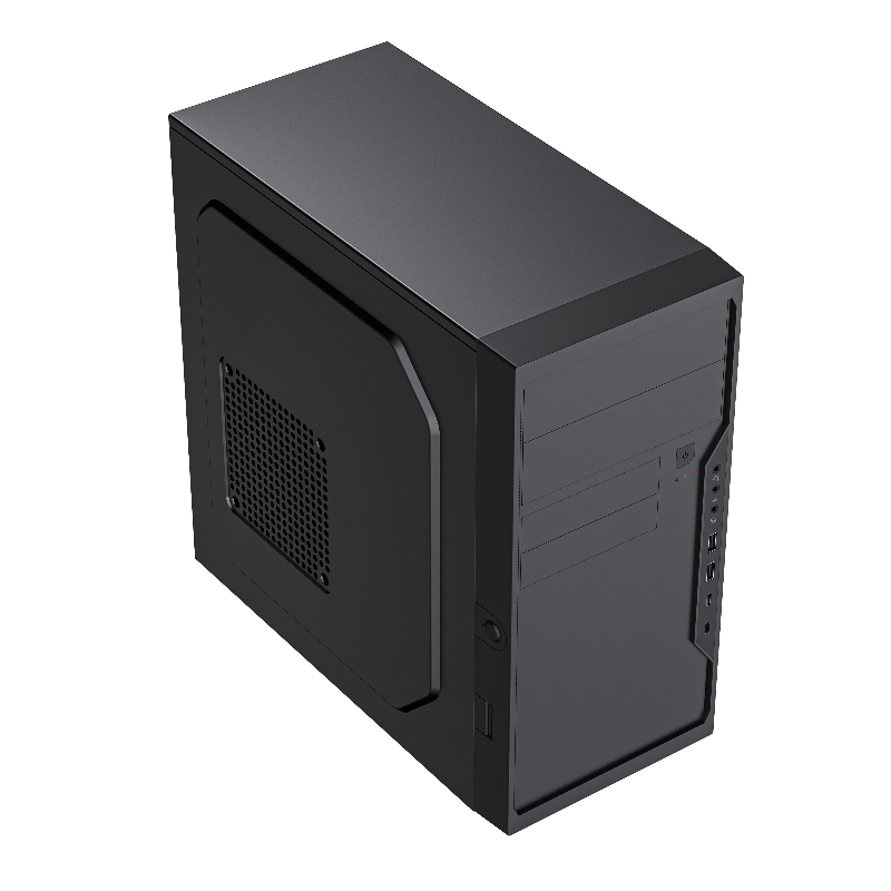 Корпус для ПК Foxline FL-733R, Mini Tower, с БП 500 Вт, чёрный, FL-733R-FZ500R-U2C2, фото 4