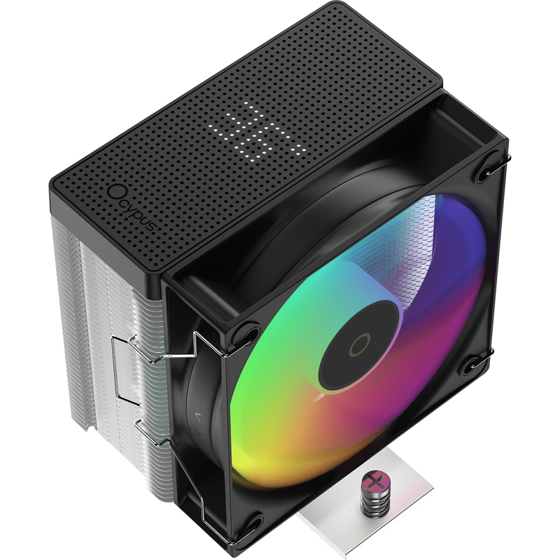 Кулер для процессора Ocypus Gamma A40 BK ARGB Digital, AM5, вентилятор 100 мм, шум 29.5 дБА, фото 2