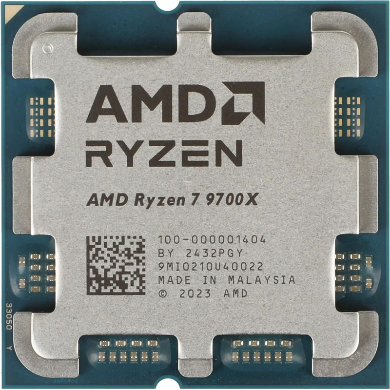 Процессор AMD Ryzen 7 9700X, AM5, OEM, 8 ядер, 16 потоков, до 5.5 ГГц, AMD Radeon Graphics