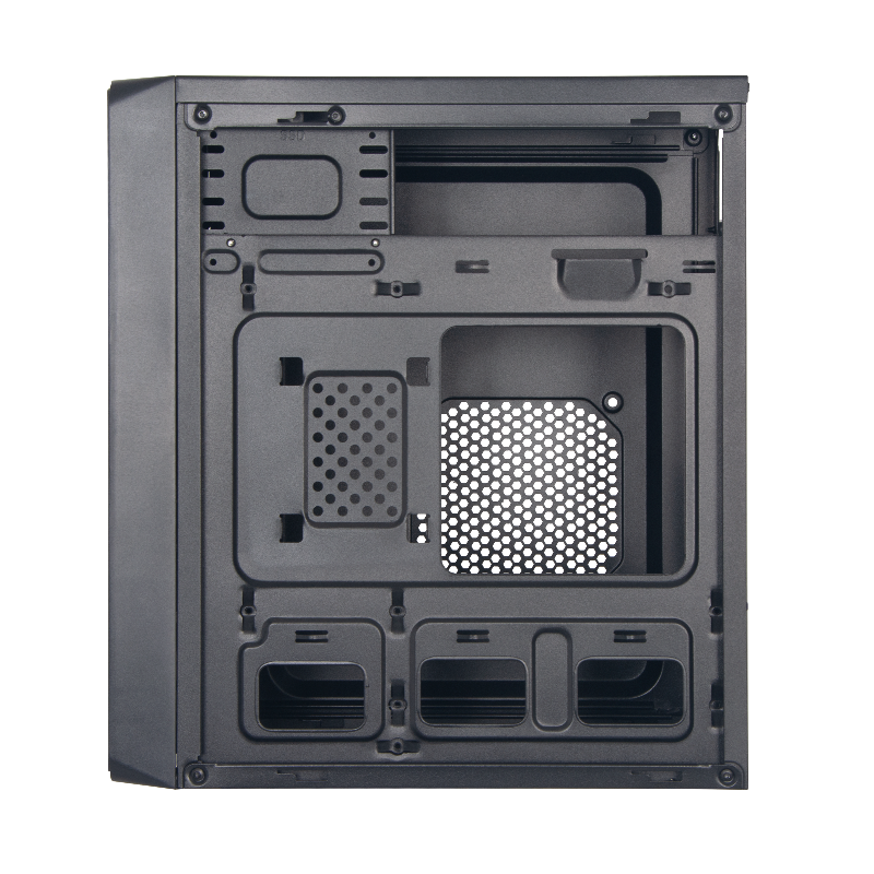 Корпус для ПК Foxline Forza mATX, Mini Tower, чёрный, под mATX, mITX, материал сталь, фото 7