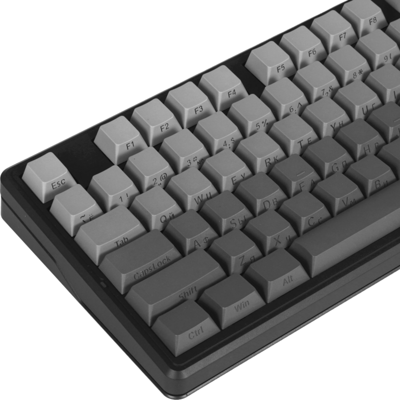 Клавиатура AULA F87Pro V2, проводное и беспроводное подключение, серый, подсветка, фото 3