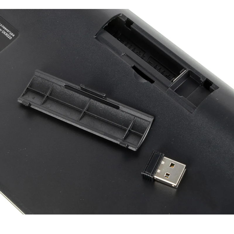 Клавиатура Acer OKR020 2.4G slim Multimedia, радиоканал, ножничные, чёрный, фото 31