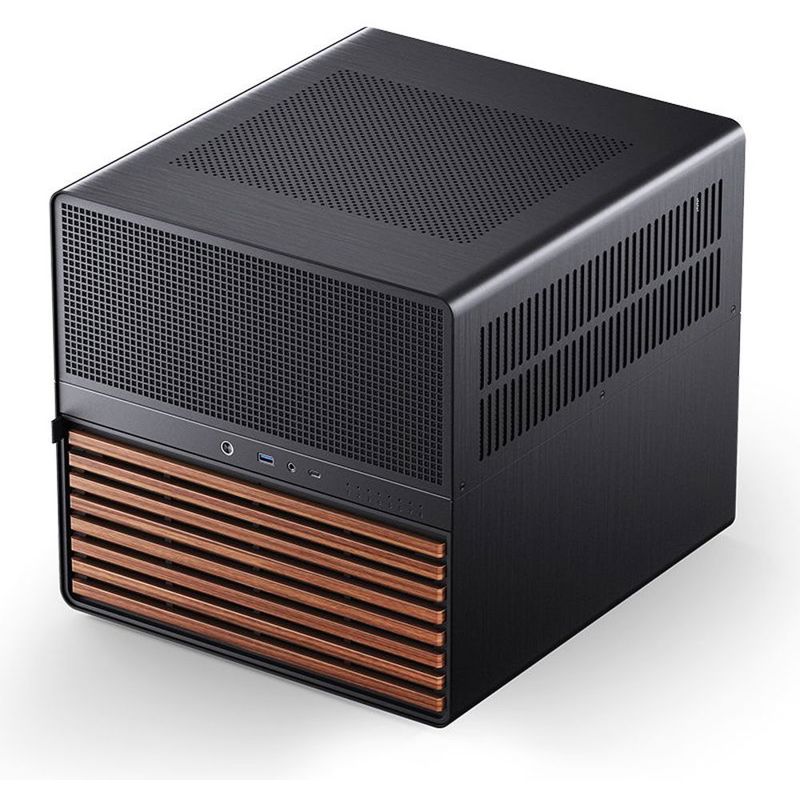 Корпус для ПК Jonsbo N5, Mini Tower, чёрный, под ATX, E-ATX, mATX, Mini-ITX, материал алюминий, дерево, сталь, фото 15