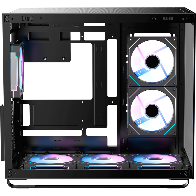 Корпус для ПК Ocypus Iota C70 BK ARGB, Midi Tower, чёрный, под ATX, mATX, mITX, подсветка ARGB, фото 5