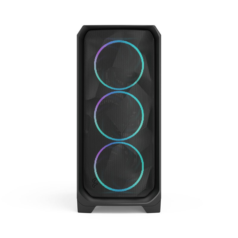 Корпус для ПК Fractal Design Meshify 3 RGB TG Light Tint, Midi Tower, чёрный, подсветка ARGB, фото 24