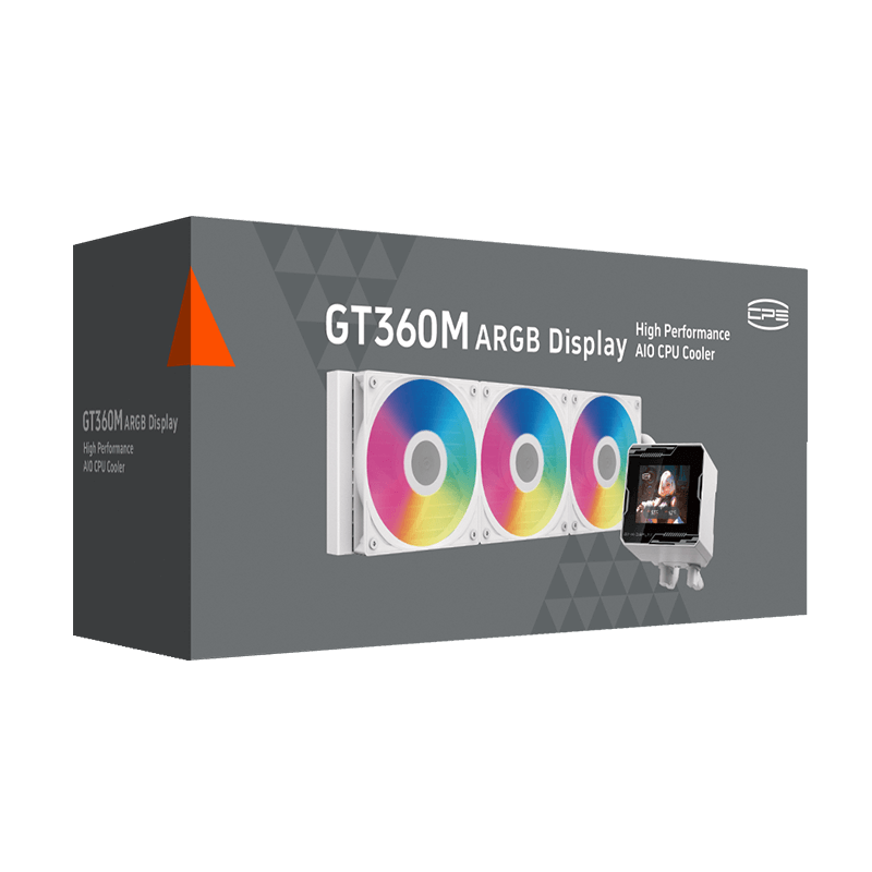 Система жидкостного охлаждения PcCooler GT360M ARGB Display WH, вентилятор 120 мм, шум 33.7 дБА, фото 6