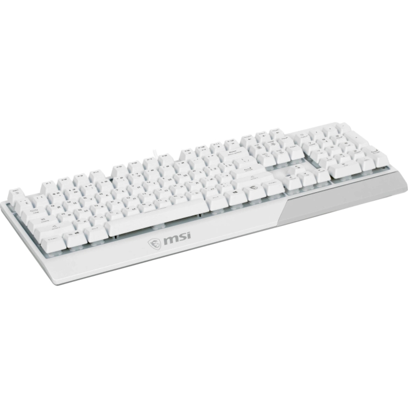 Клавиатура MSI VIGOR GK30, проводное подключение, USB-A, плунжерные, белый, подсветка, фото 3