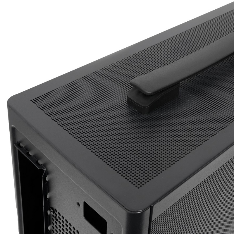Корпус для ПК Hspd M210, Midi Tower, чёрный, под mATX, Mini-ITX, материал пластик, сталь, фото 5