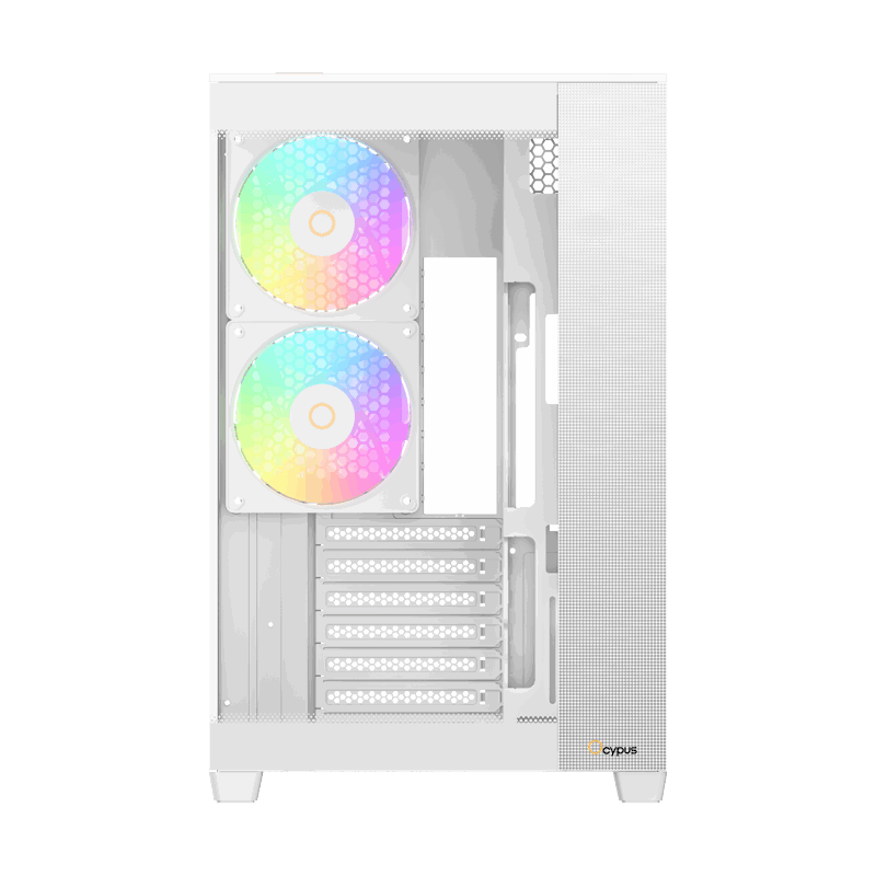 Корпус для ПК Ocypus Delta C74 WH ARGB, Midi Tower, белый, под ATX, mATX, mITX, подсветка ARGB, фото 2