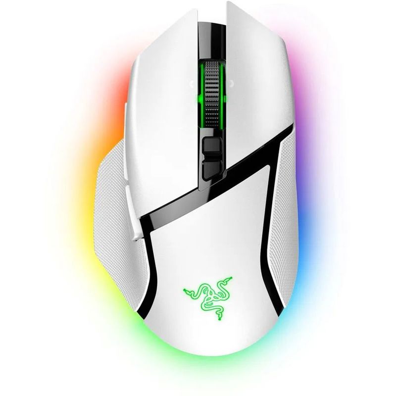 Мышь Razer Basilisk V3 Pro 35K, радиоканал, 35000 dpi, белый, подсветка, фото 2