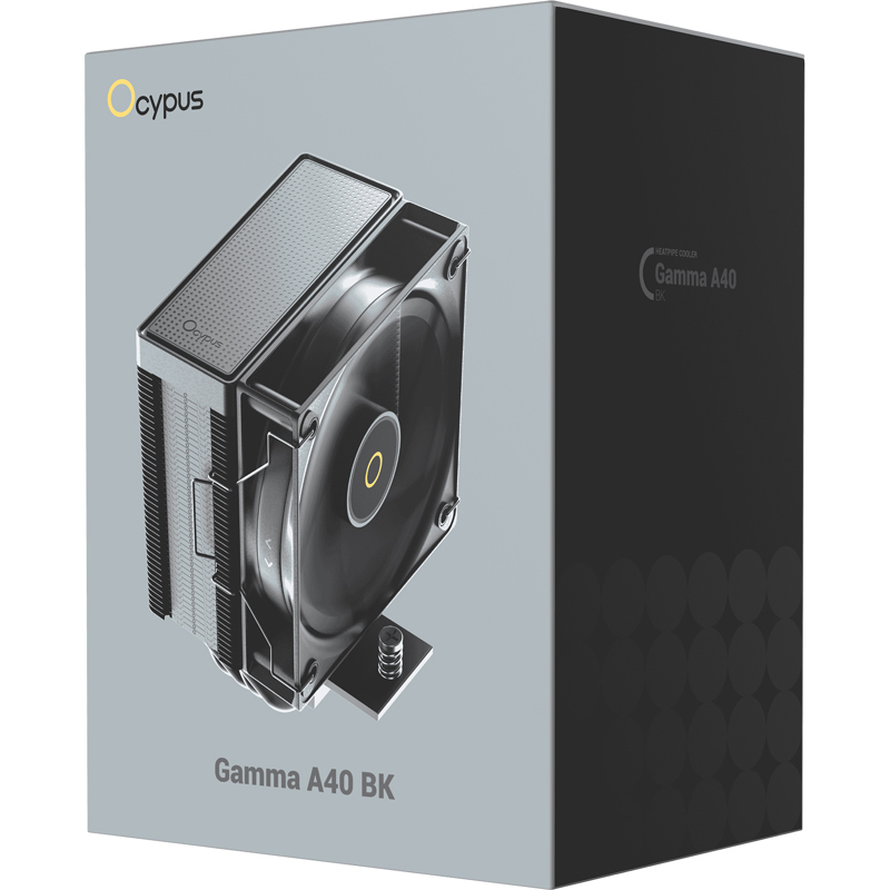Кулер для процессора Ocypus Gamma A40 BK, AM5, до 200 Вт, вентилятор 100 мм, шум 29.5 дБА, фото 8