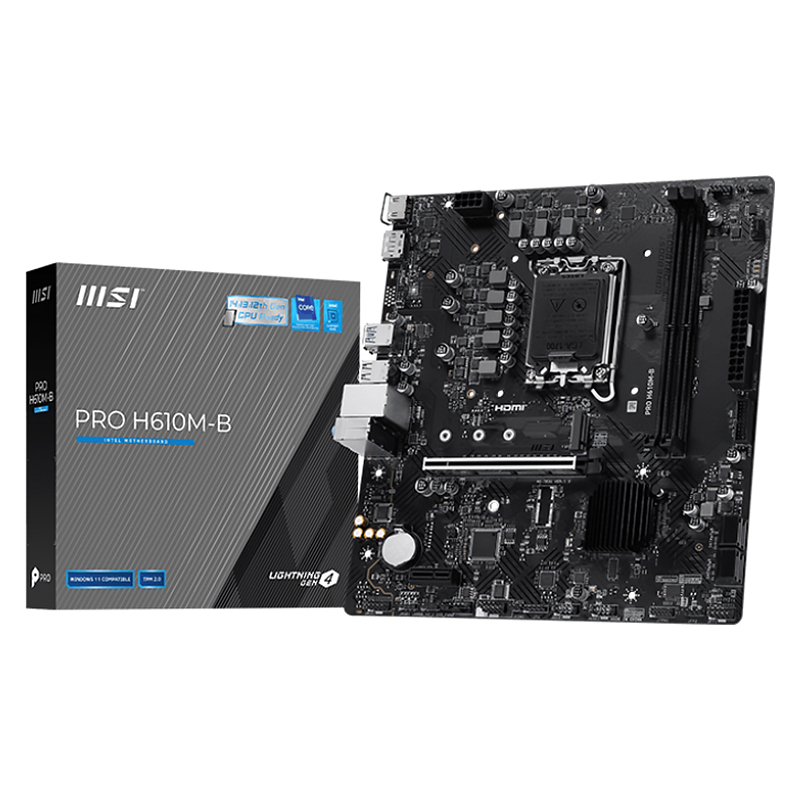 Материнская плата MSI PRO H610M-B, LGA1700, Intel H610, mATX, DDR5, фото 16