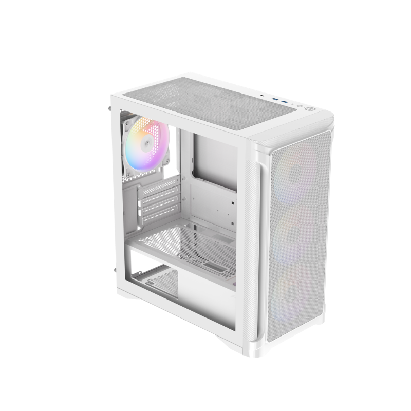 Корпус для ПК Sama S31, mATX, белый, подсветка ARGB, фото 9