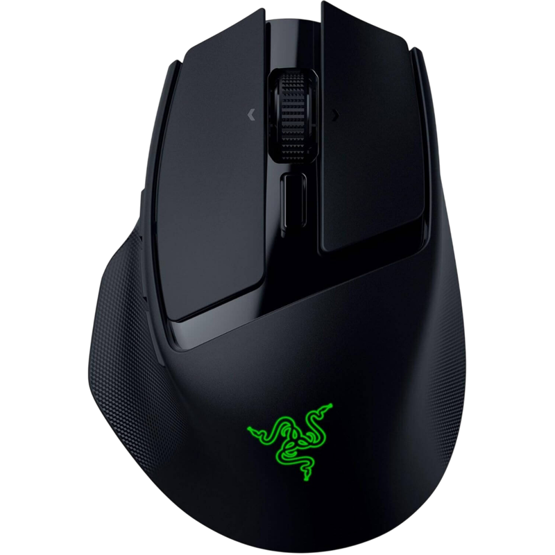 Мышь Razer Basilisk Mobile, USB-C, Bluetooth, радиоканал, 18000 dpi, чёрный, подсветка