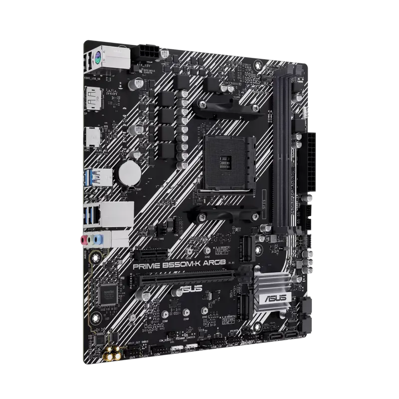 Материнская плата ASUS PRIME B550M-K ARGB, AM4, AMD B550, Micro-ATX, DDR4, фото 3