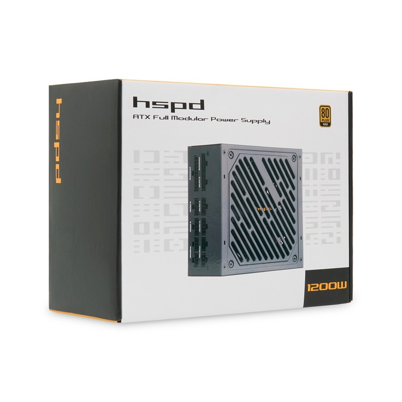 Блок питания Hspd HST-1200GF-BK, 1200 Вт, 80 PLUS Gold, ATX, вентилятор 120x120 мм, фото 6