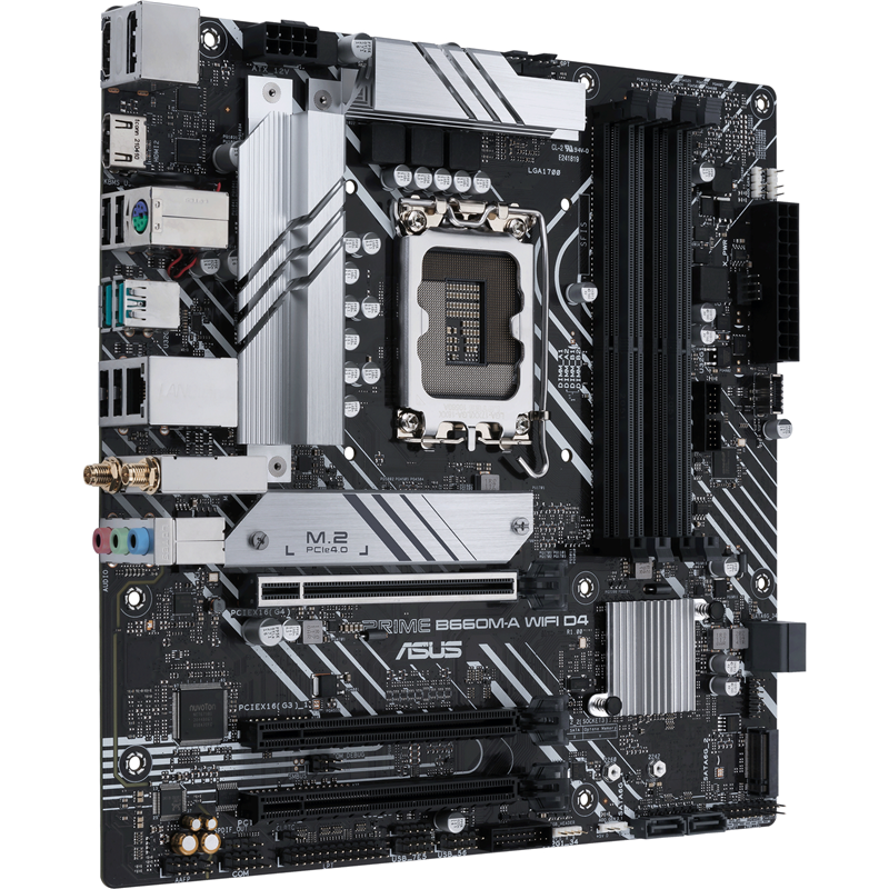 Материнская плата ASUS PRIME B660M-A WIFI D4, LGA1700, Intel B660, Micro-ATX, DDR4, фото 3