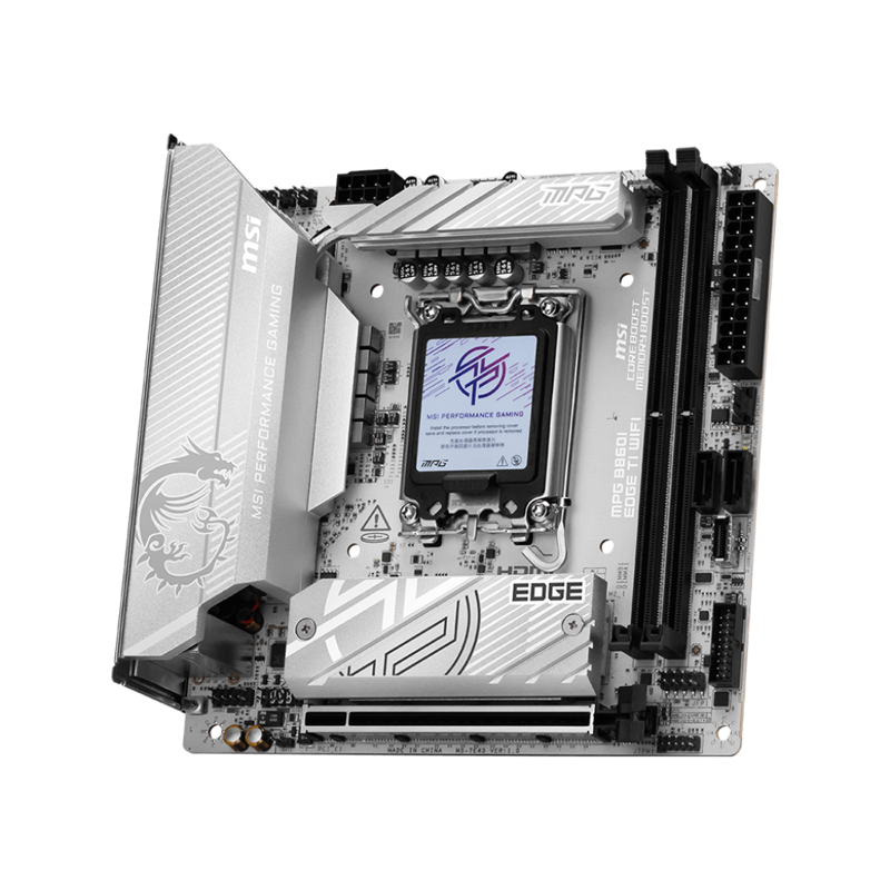 Материнская плата MSI MPG B860I EDGE TI WIFI, LGA1851, Intel B860, Mini-ITX, DDR5, фото 2