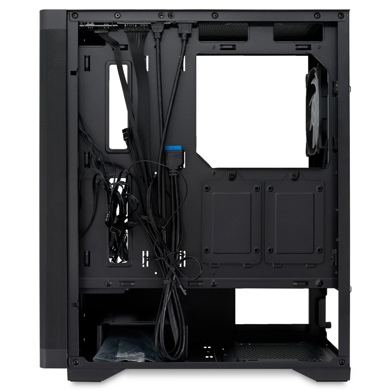 Корпус для ПК Hspd M520, Midi Tower, чёрный, под ATX, mATX, Mini-ITX, материал закалённое стекло, сталь, фото 7