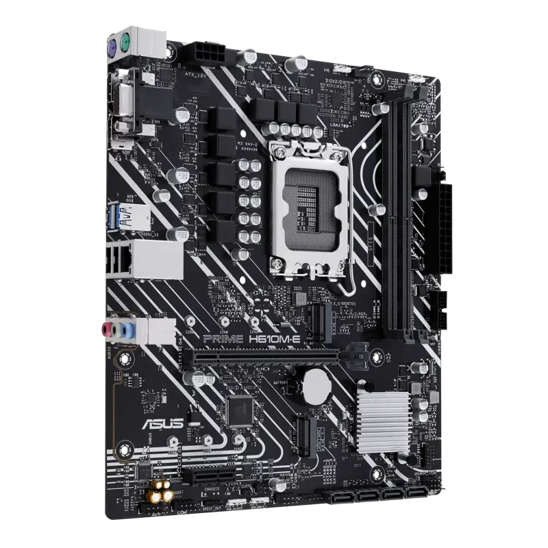 Материнская плата ASUS PRIME H610M-E-CSM, LGA1700, Intel H610, Micro-ATX, DDR5, фото 2