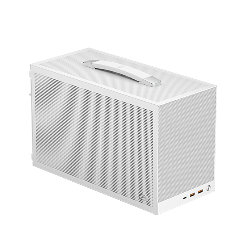 Корпус для ПК PcCooler K101 MESH WH 3F, Mini Tower, белый, под Mini-ITX, материал сталь