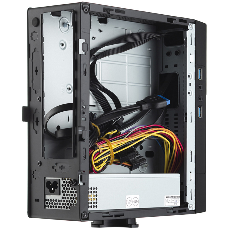 Корпус для ПК Foxline FL-BQ5, Slim-Desktop mITX, с БП 220 Вт, чёрный, под Mini-ITX, фото 5