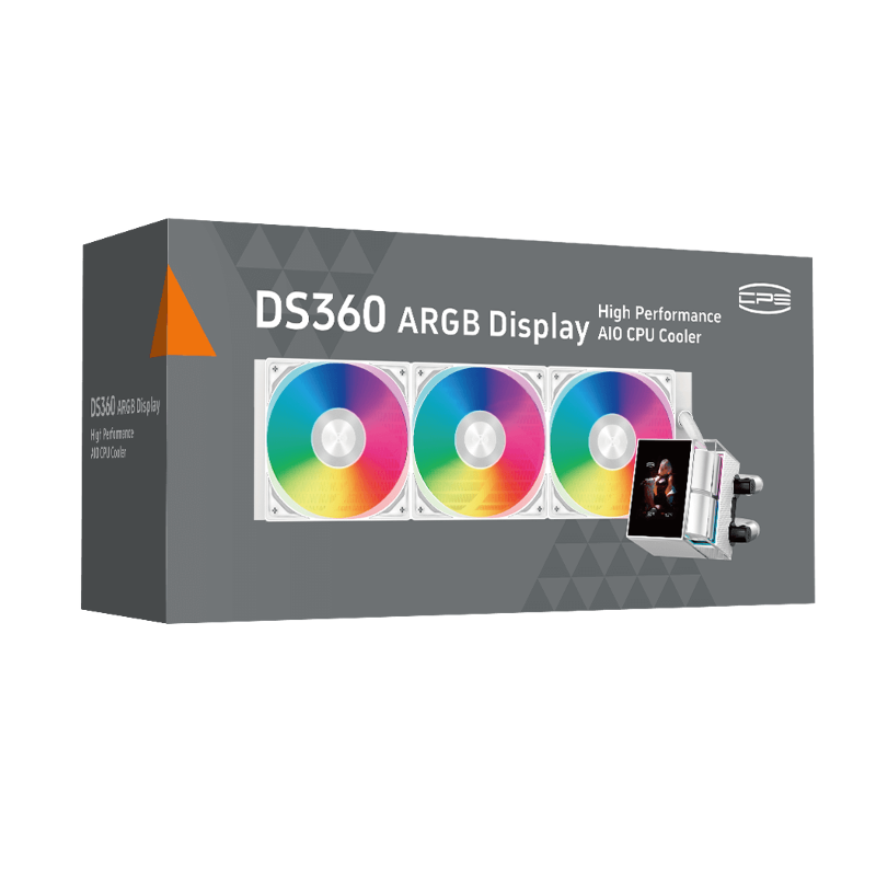 Система жидкостного охлаждения PcCooler DS360 ARGB Display WH, вентилятор 120 мм, шум 39.8 дБА, AM5, фото 7