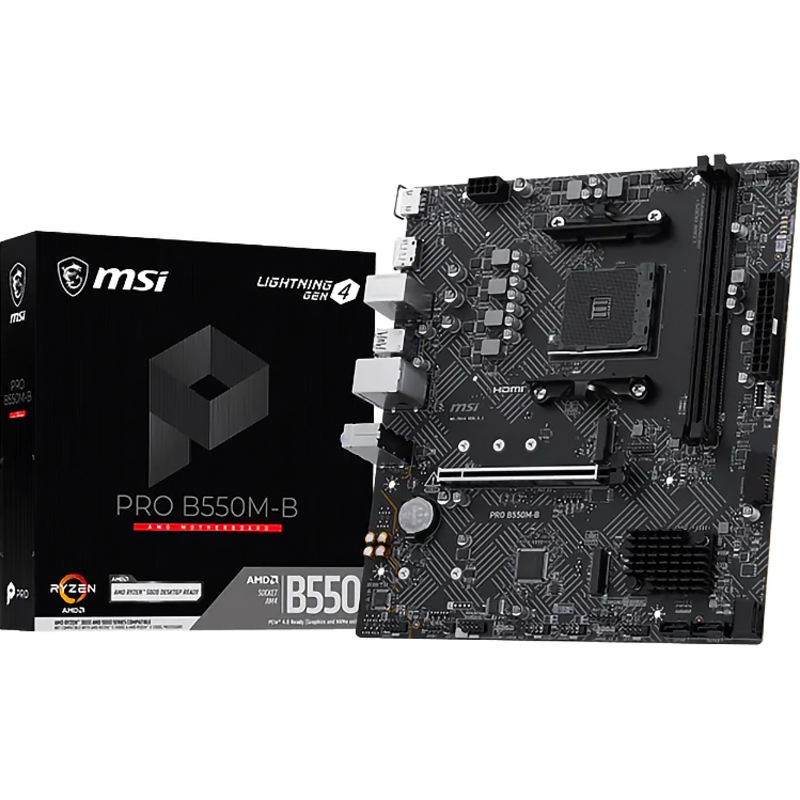 Материнская плата MSI PRO B550M-B, AM4, AMD B550, Micro-ATX, DDR4, фото 10