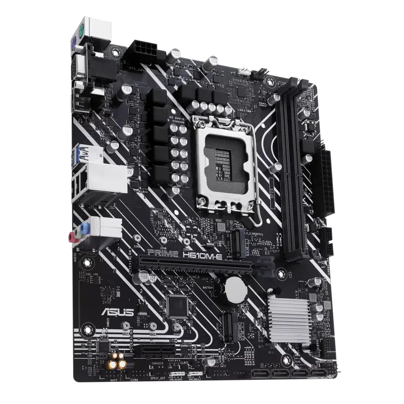 Материнская плата ASUS PRIME H610M-E-CSM, LGA1700, Intel H610, Micro-ATX, DDR5, фото 3