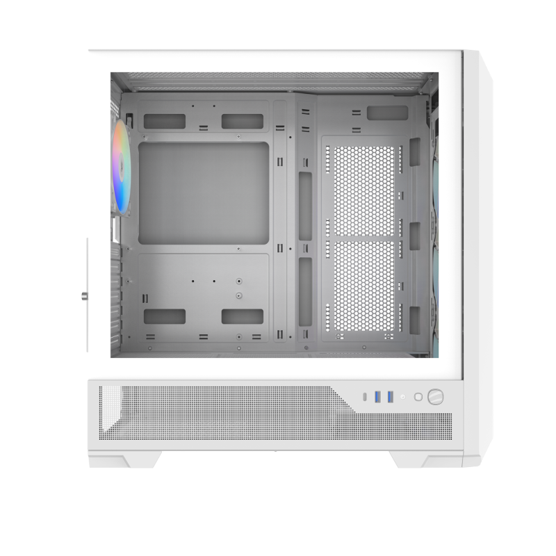 Корпус для ПК Sama S41, Midi Tower, белый, под ATX, mATX, Mini-ITX, подсветка ARGB, фото 8