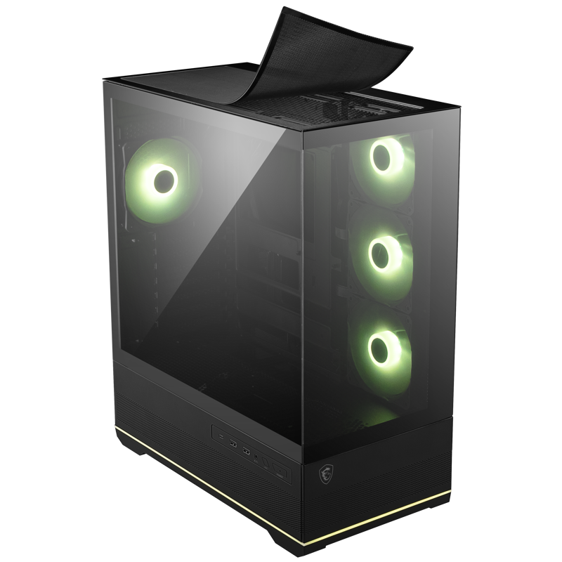 Корпус для ПК MSI MAG PANO 110R PZ, Midi Tower, чёрный, под ATX, mATX, Mini-ITX, подсветка ARGB, фото 31